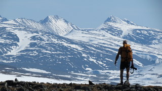 På Avsjøhøe med Rondane i bakgrunnen