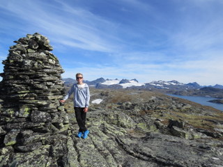 Henrik på toppen av Prestesteinshøgdi - 1532 moh