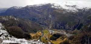 Utsikt ned mot Dalegarden