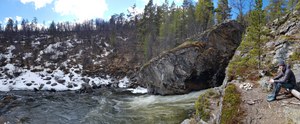 Ved Fallfossen i Grimsa
